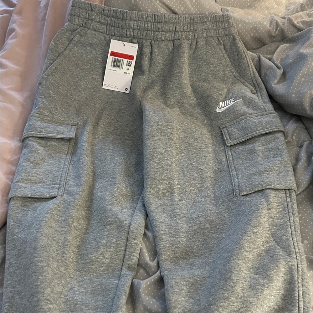 Nike Kids Gray Cargo Joggers